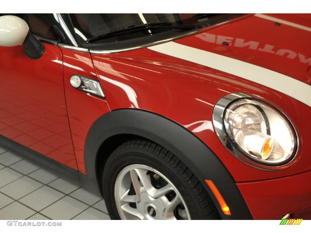 2007 Cooper S Hardtop - Chili Red / Rooster Red/Carbon Black photo #13