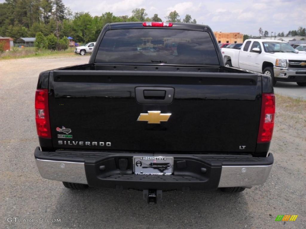 2011 Silverado 1500 LT Crew Cab 4x4 - Black / Light Titanium/Ebony photo #3