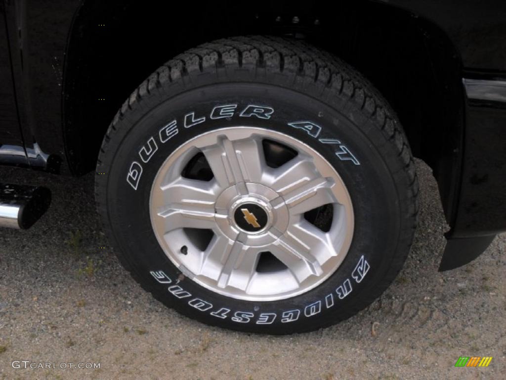 2011 Silverado 1500 LT Crew Cab 4x4 - Black / Light Titanium/Ebony photo #23