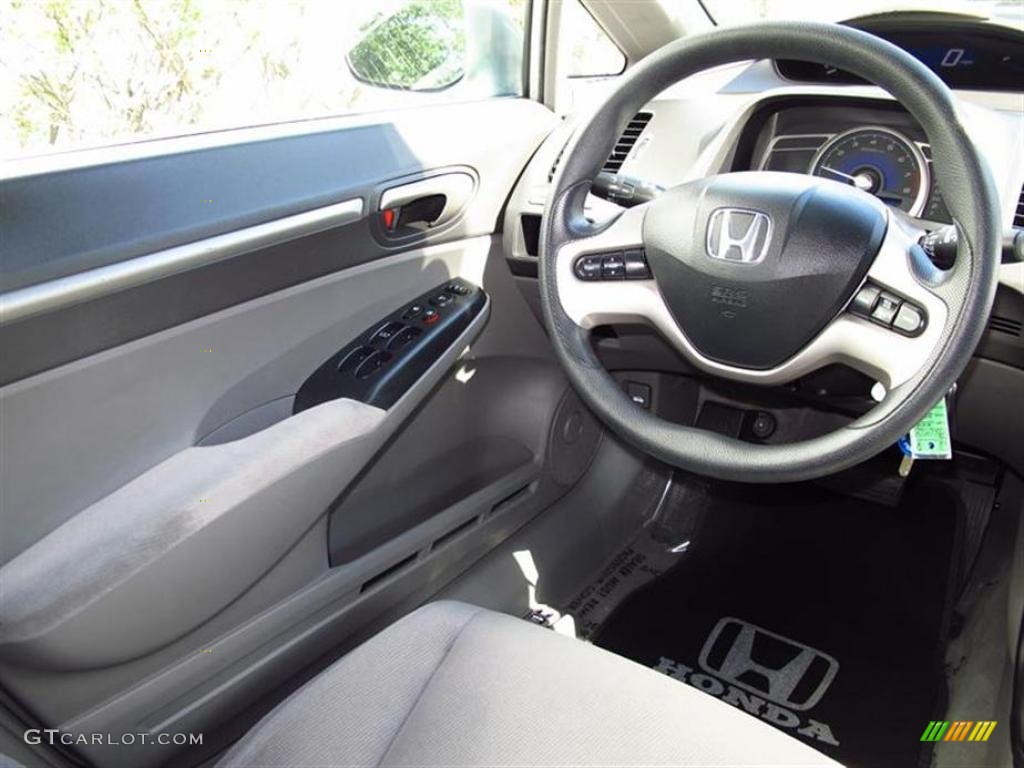 2008 Civic EX Sedan - Alabaster Silver Metallic / Gray photo #11