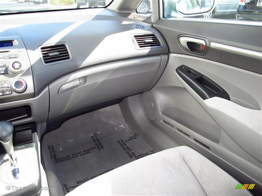 2008 Civic EX Sedan - Alabaster Silver Metallic / Gray photo #13