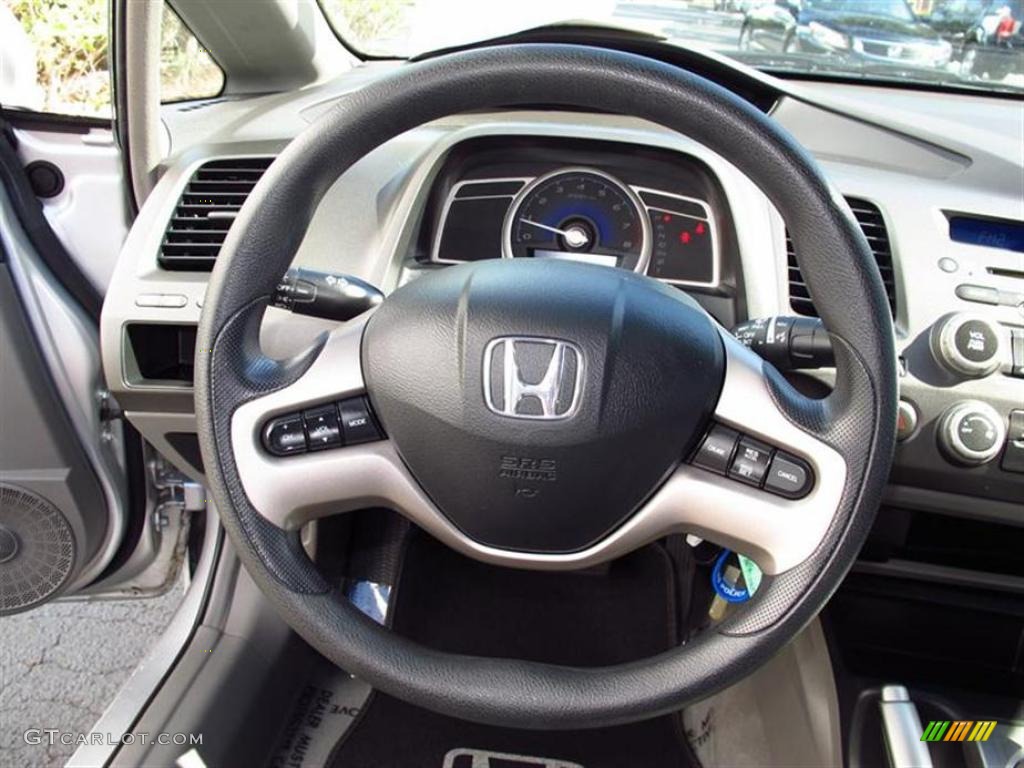 2008 Civic EX Sedan - Alabaster Silver Metallic / Gray photo #17