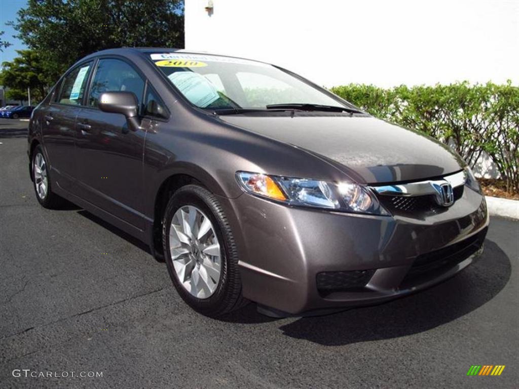 Urban Titanium Metallic 2010 Honda Civic EX Sedan Exterior Photo #48886161