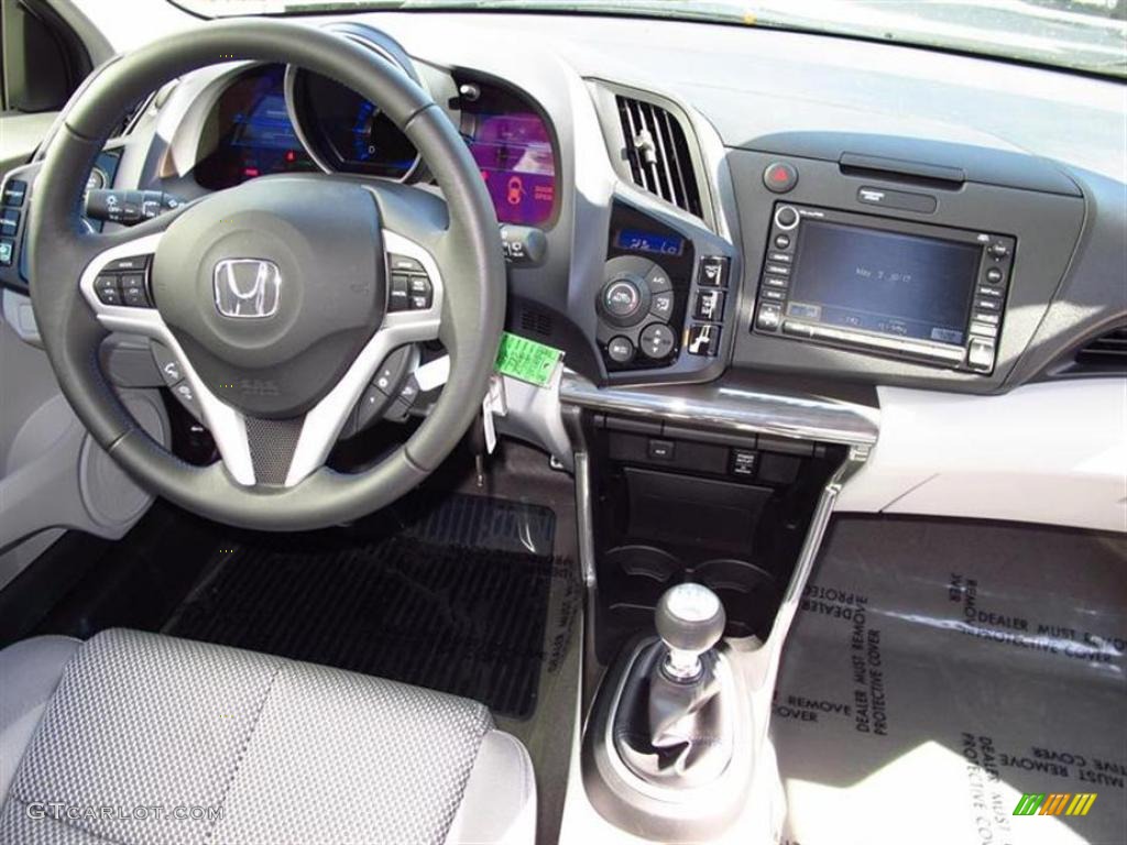 2011 Honda CR-Z EX Sport Hybrid Gray Fabric Dashboard Photo #48886956