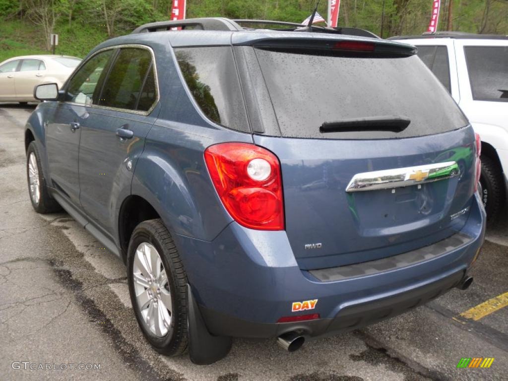 2011 Equinox LT AWD - Twilight Blue Metallic / Light Titanium/Jet Black photo #4
