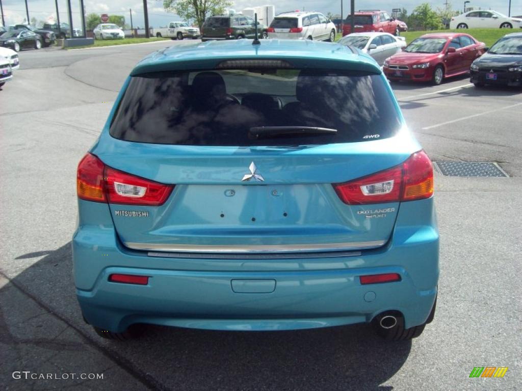 Laguna Blue Metallic 2011 Mitsubishi Outlander Sport SE 4WD Exterior Photo #48888270