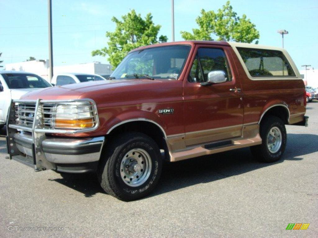 1994 Bronco Eddie Bauer 4x4 - Light Santa Fe Pearl Metallic / Tan photo #5