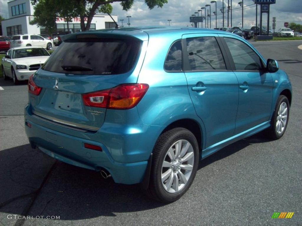 Laguna Blue Metallic 2011 Mitsubishi Outlander Sport SE 4WD Exterior Photo #48888285