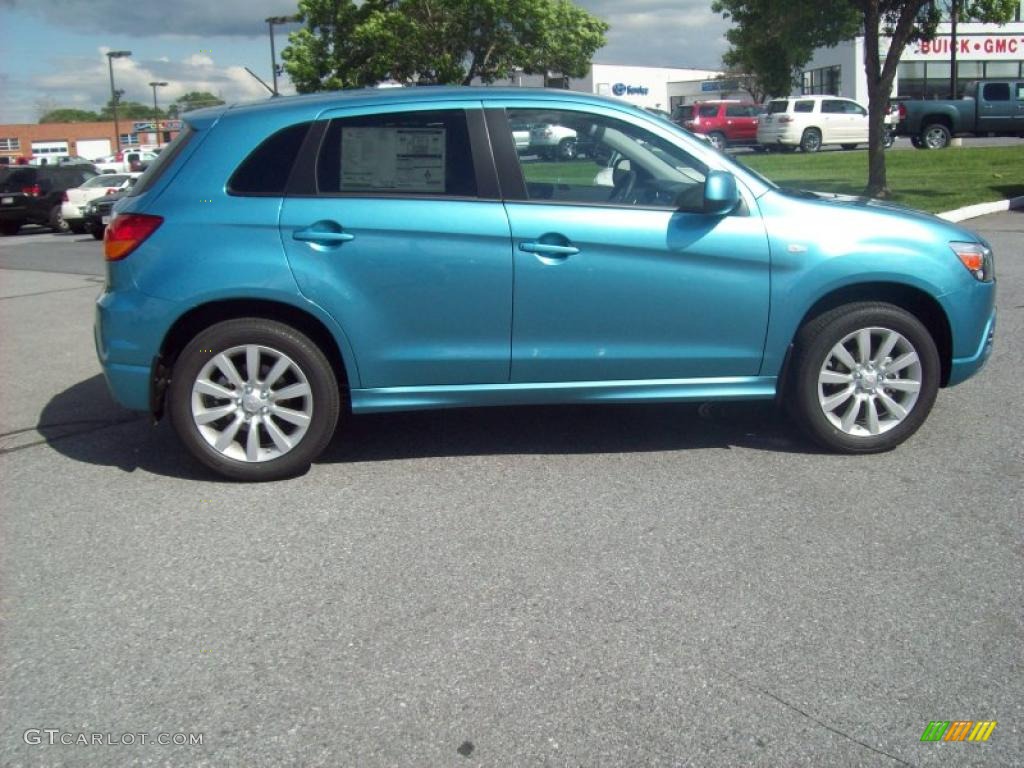 Laguna Blue Metallic 2011 Mitsubishi Outlander Sport SE 4WD Exterior Photo #48888300