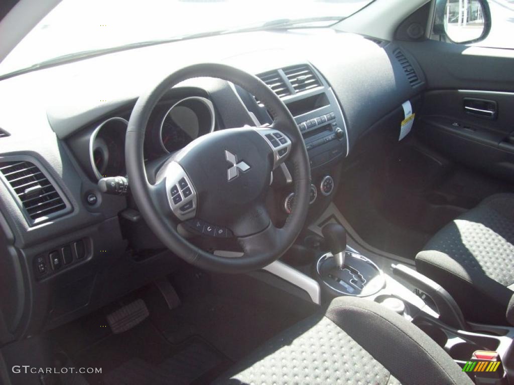 Black Interior 2011 Mitsubishi Outlander Sport SE 4WD Photo #48888372
