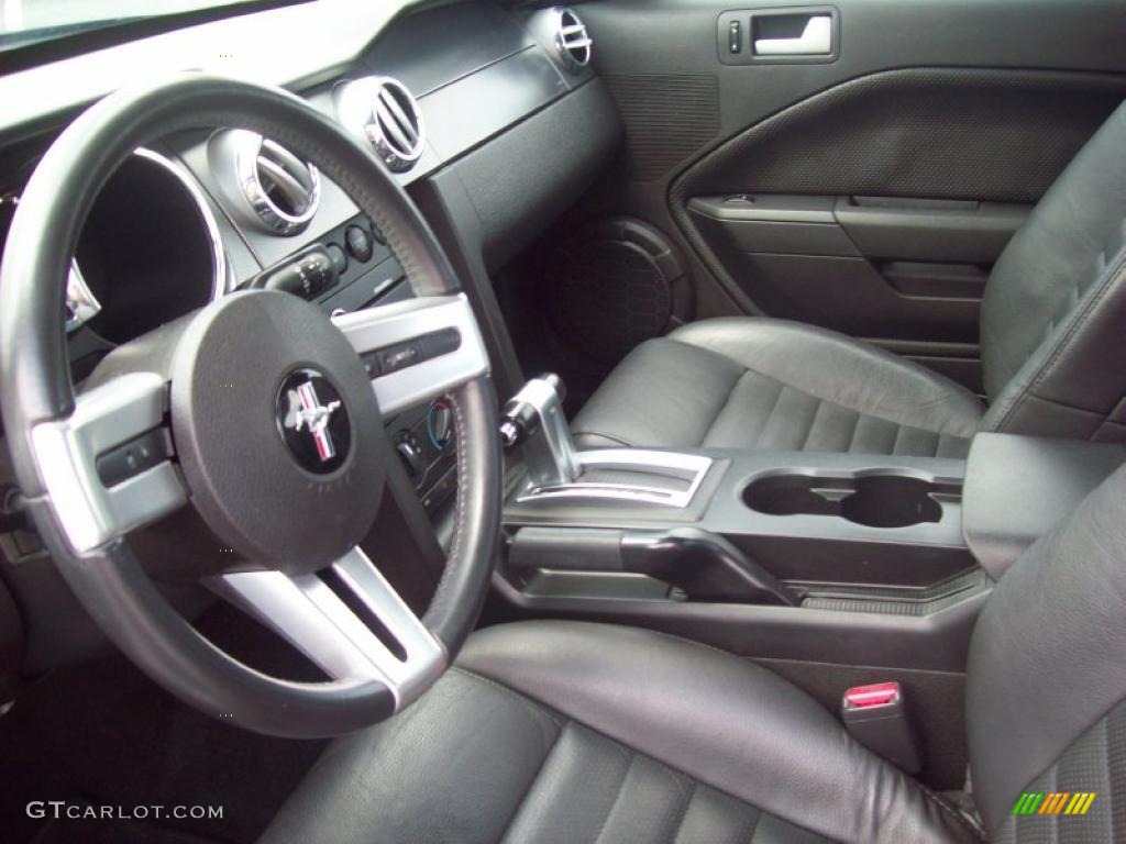 Black Interior 2008 Ford Mustang Gt Premium Coupe Photo