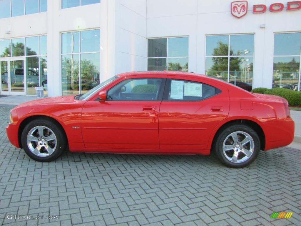 2007 Charger R/T - Inferno Red Crystal Pearl / Dark Slate Gray/Light Graystone photo #2