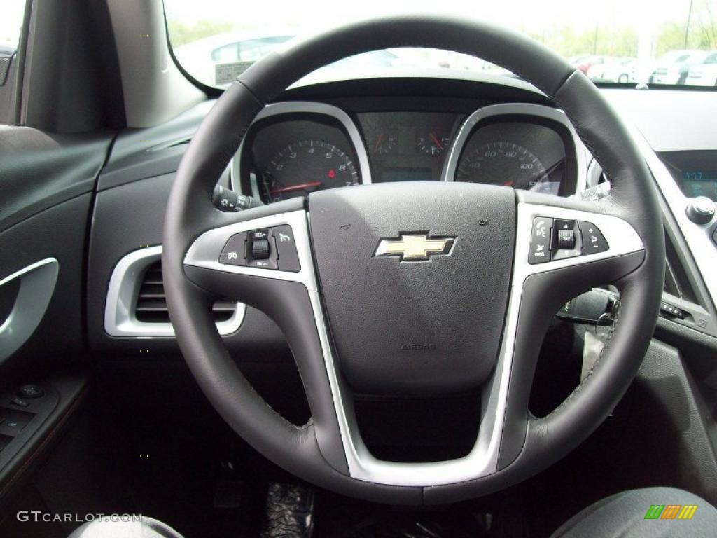 2011 Chevrolet Equinox LT AWD Jet Black Steering Wheel Photo #48891597