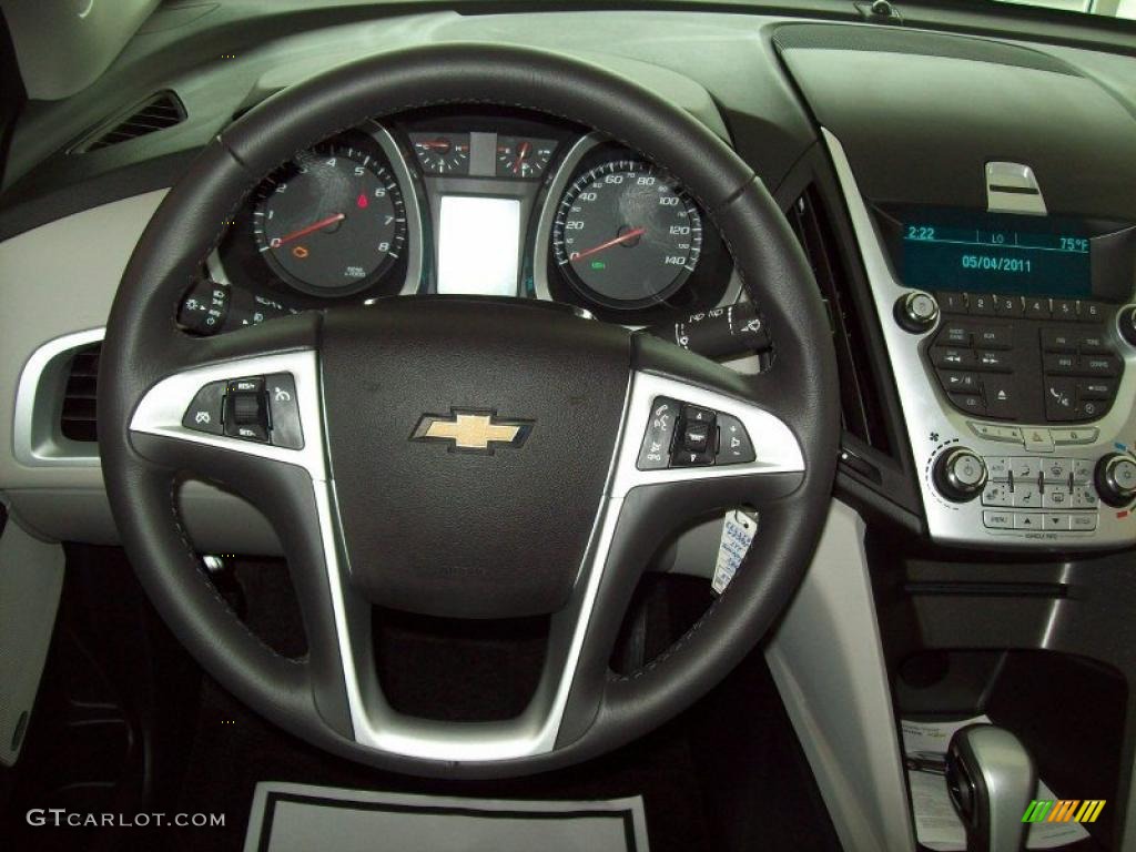 2011 Chevrolet Equinox LT Light Titanium/Jet Black Steering Wheel Photo #48891945
