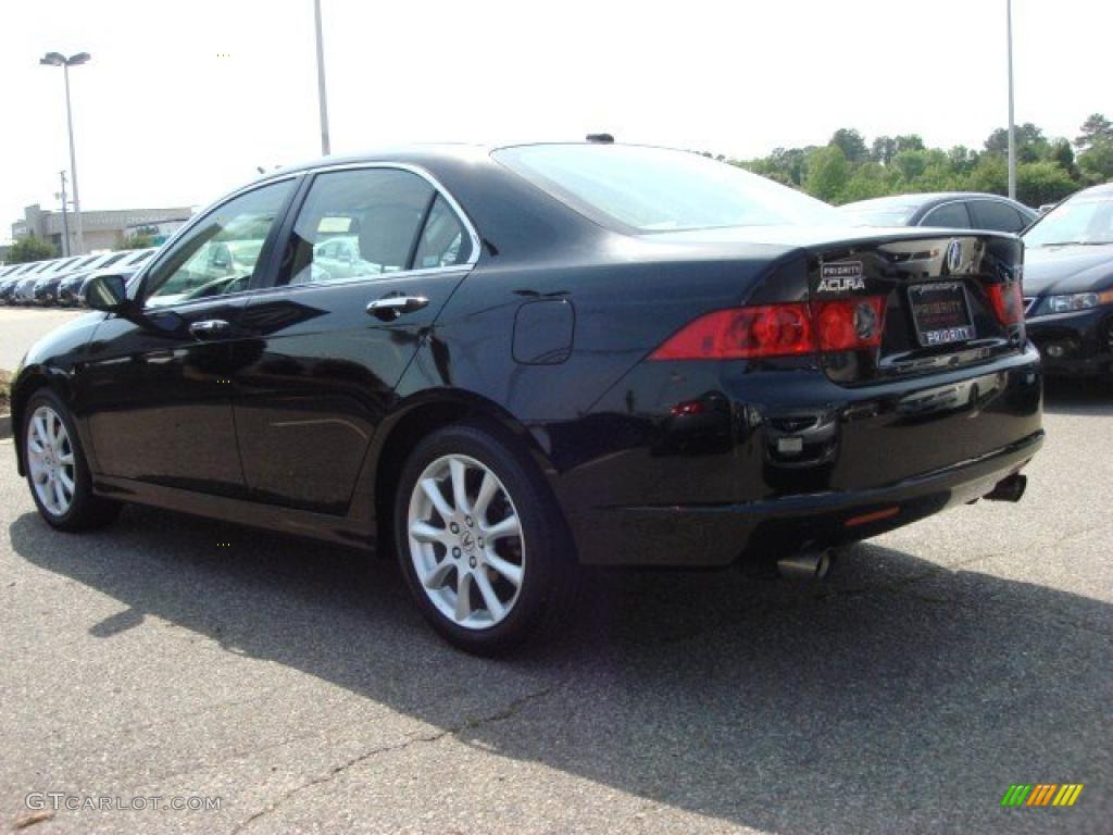 2008 TSX Sedan - Nighthawk Black Pearl / Parchment photo #4