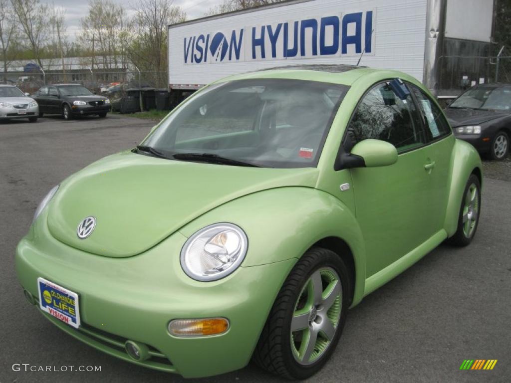2003 New Beetle GLS 1.8T Cyber Green Color Concept Coupe - Cyber Green Metallic / Black/Green photo #1