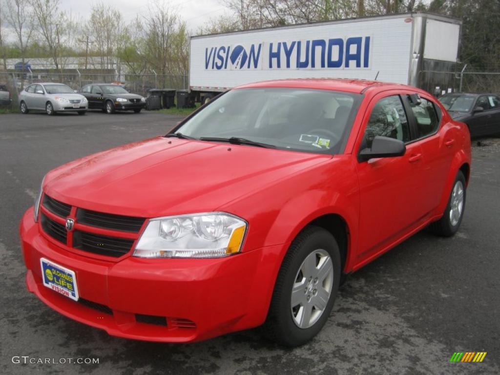 2009 Avenger SE - Tor Red / Dark Slate Gray photo #1