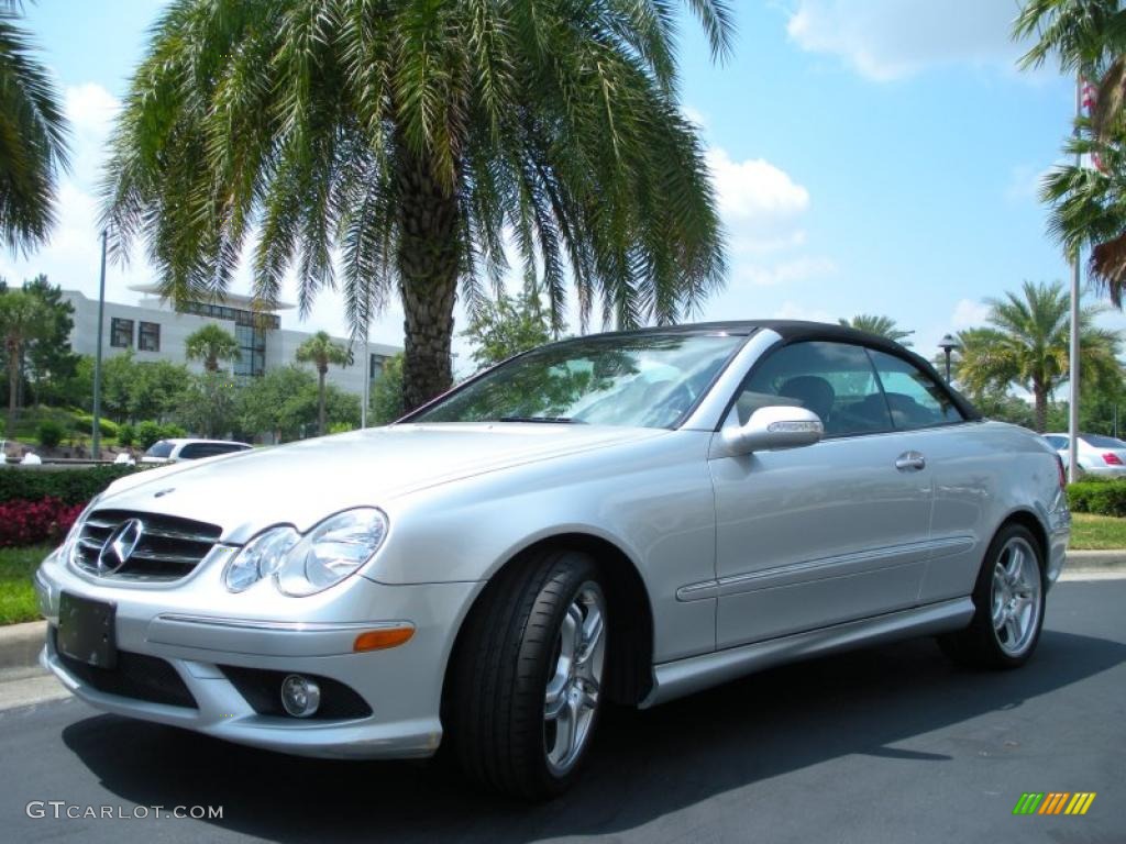 Iridium Silver Metallic 2008 Mercedes-Benz CLK 550 Cabriolet Exterior Photo #48893832