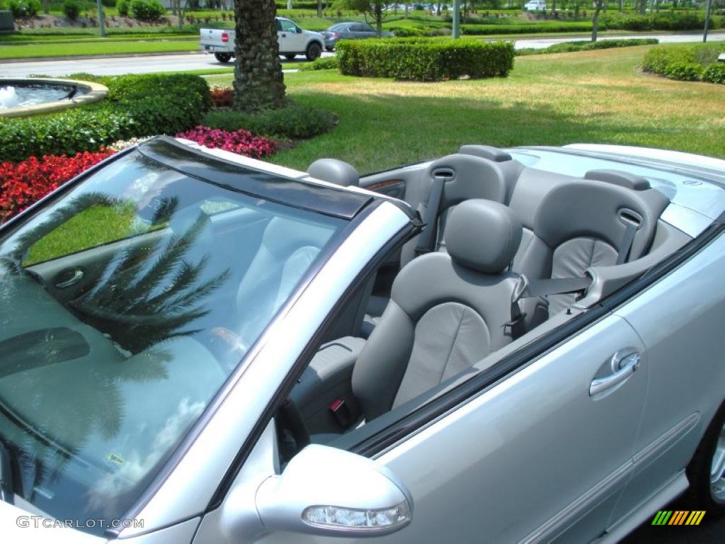 Ash Grey Interior 2008 Mercedes-Benz CLK 550 Cabriolet Photo #48893937