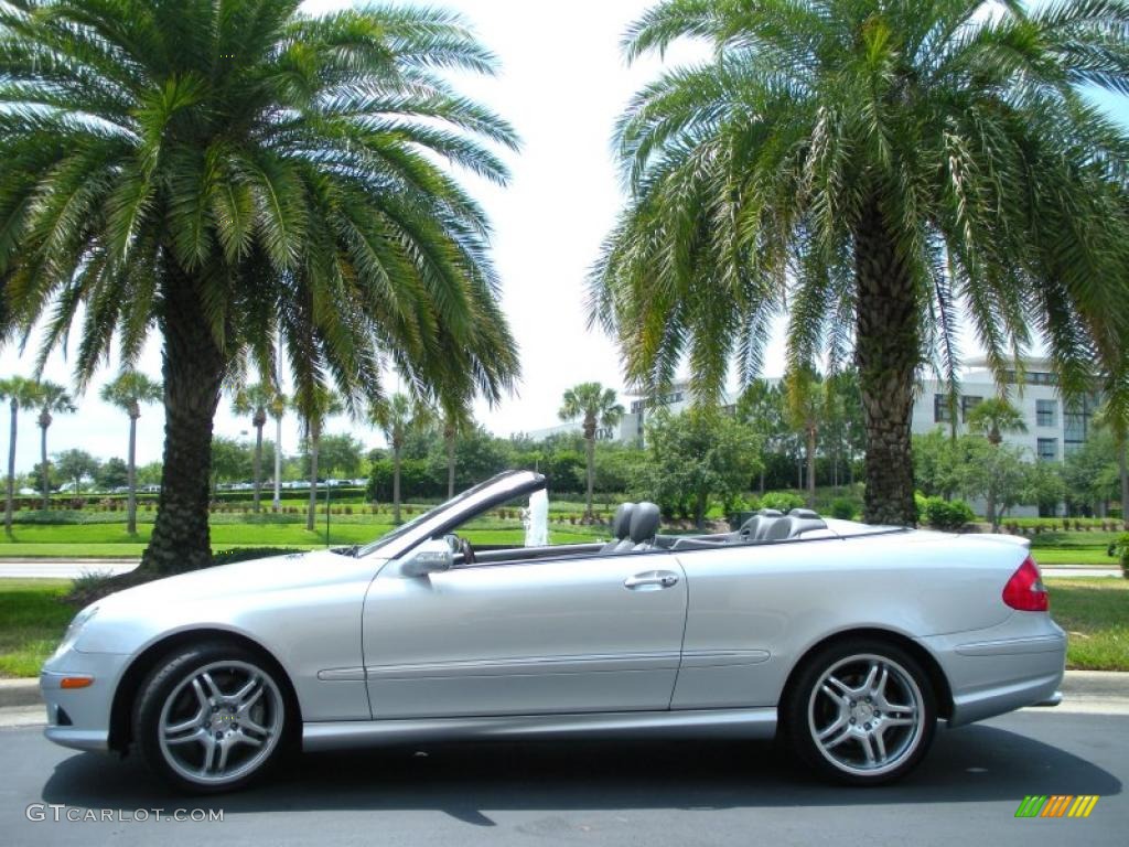 Iridium Silver Metallic 2008 Mercedes-Benz CLK 550 Cabriolet Exterior Photo #48893997
