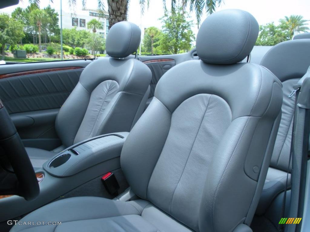 Ash Grey Interior 2008 Mercedes-Benz CLK 550 Cabriolet Photo #48894060