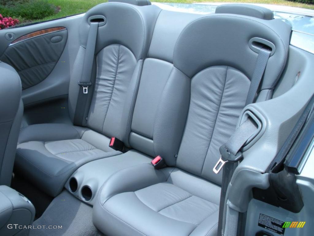 Ash Grey Interior 2008 Mercedes-Benz CLK 550 Cabriolet Photo #48894075