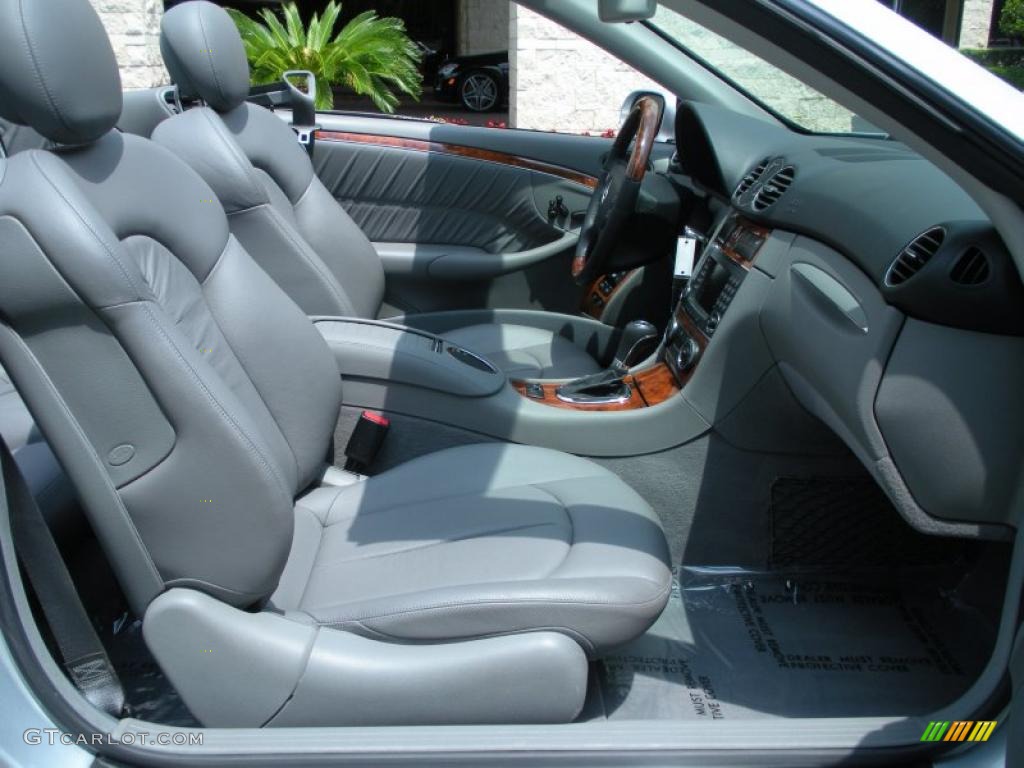 Ash Grey Interior 2008 Mercedes-Benz CLK 550 Cabriolet Photo #48894090