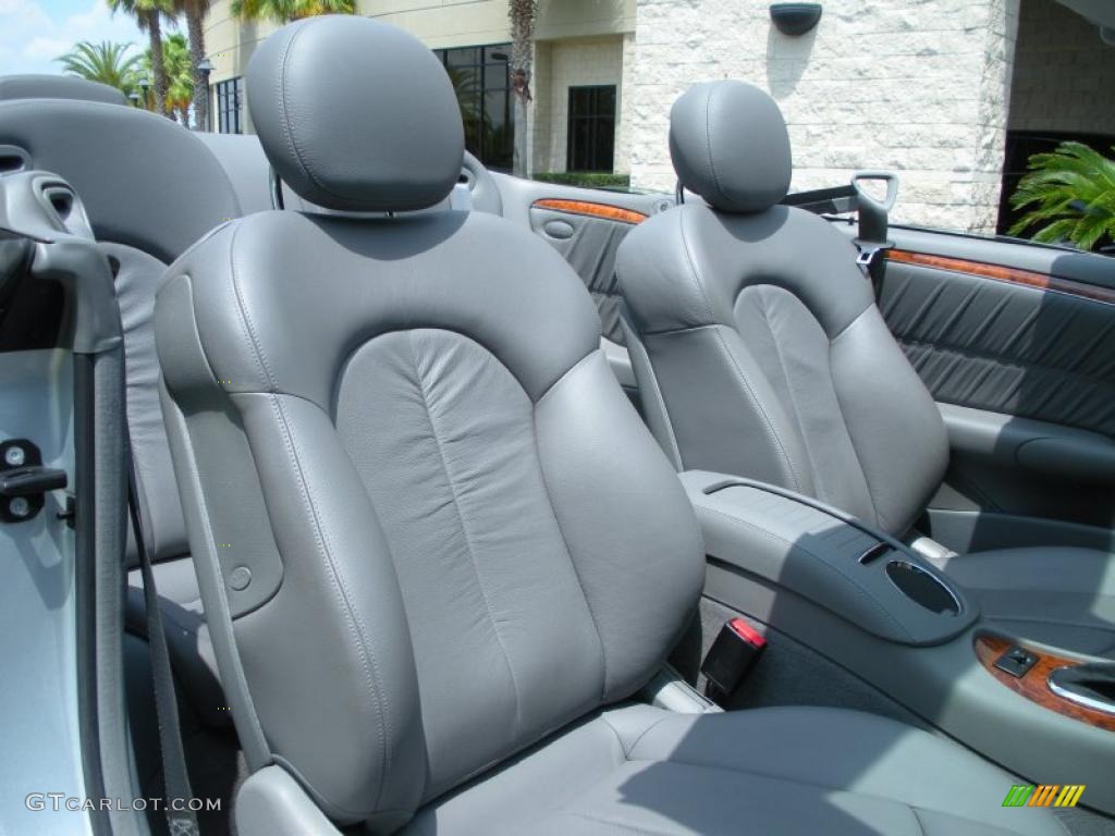 Ash Grey Interior 2008 Mercedes-Benz CLK 550 Cabriolet Photo #48894105