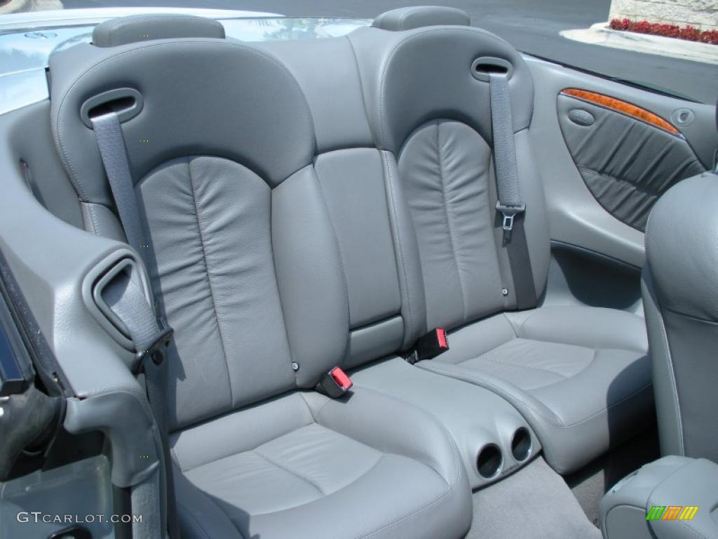 Ash Grey Interior 2008 Mercedes-Benz CLK 550 Cabriolet Photo #48894125