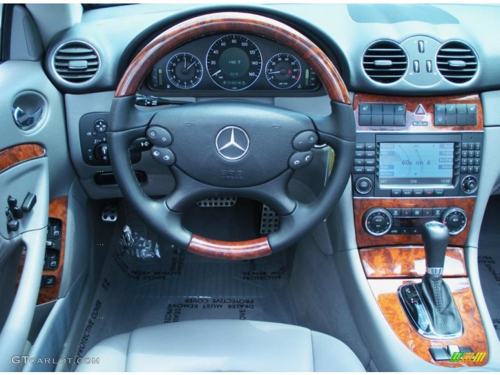 2008 Mercedes-Benz CLK 550 Cabriolet Ash Grey Dashboard Photo #48894159