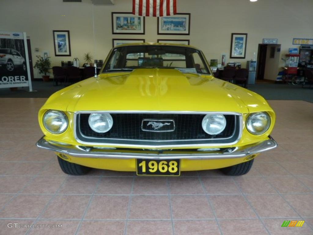Yellow 1968 Ford Mustang Coupe Exterior Photo #48894858