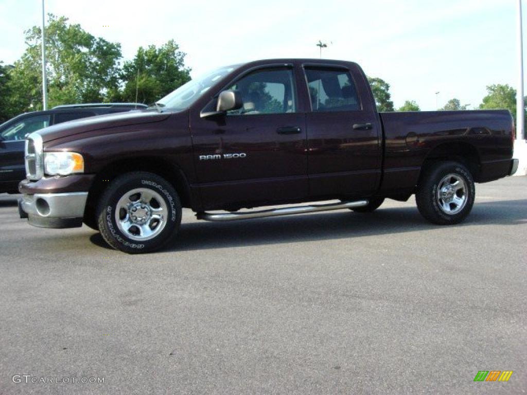 2005 Ram 1500 ST Quad Cab - Deep Molten Red Pearl / Taupe photo #2