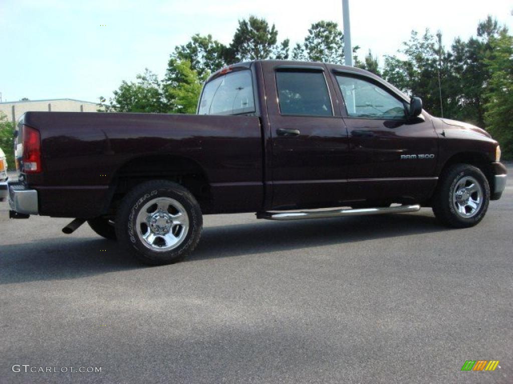 2005 Ram 1500 ST Quad Cab - Deep Molten Red Pearl / Taupe photo #4