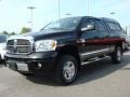 2008 Brilliant Black Crystal Pearl Dodge Ram 2500 Laramie Quad Cab 4x4  photo #2