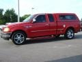 1998 Bright Red Ford F150 Lariat SuperCab  photo #2