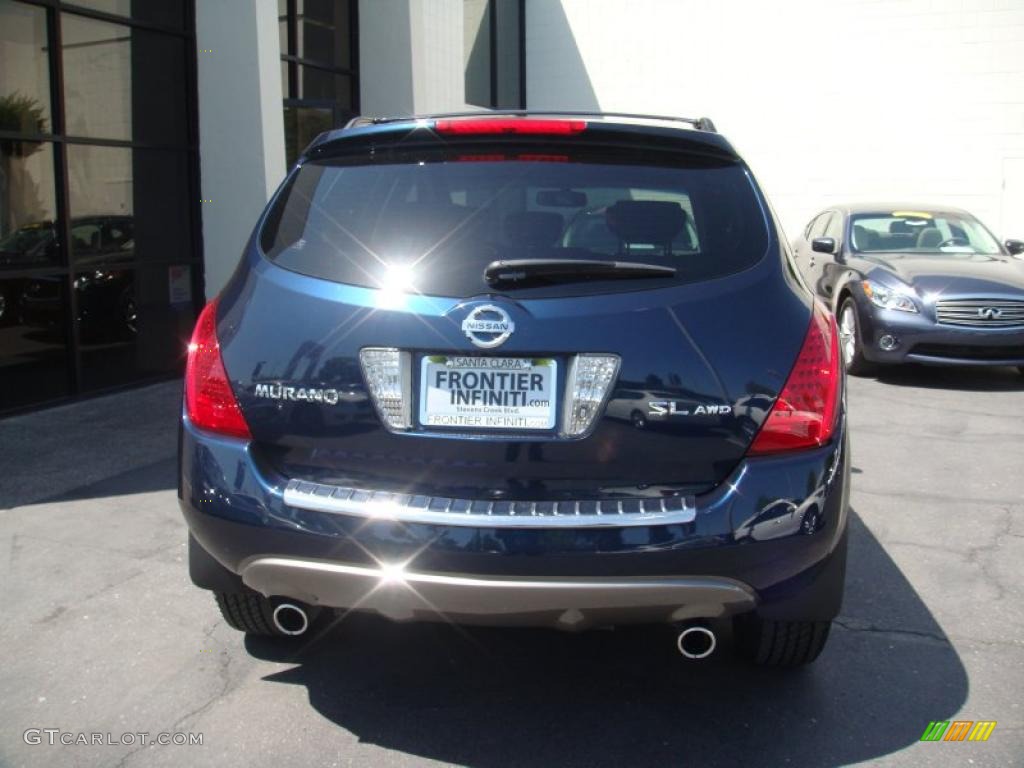 2007 Murano SL AWD - Midnight Blue Pearl / Charcoal photo #7