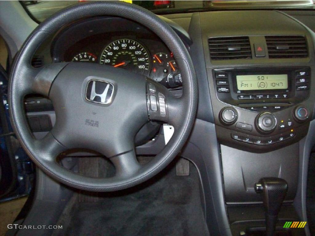 2003 Accord LX Sedan - Eternal Blue Pearl / Gray photo #5