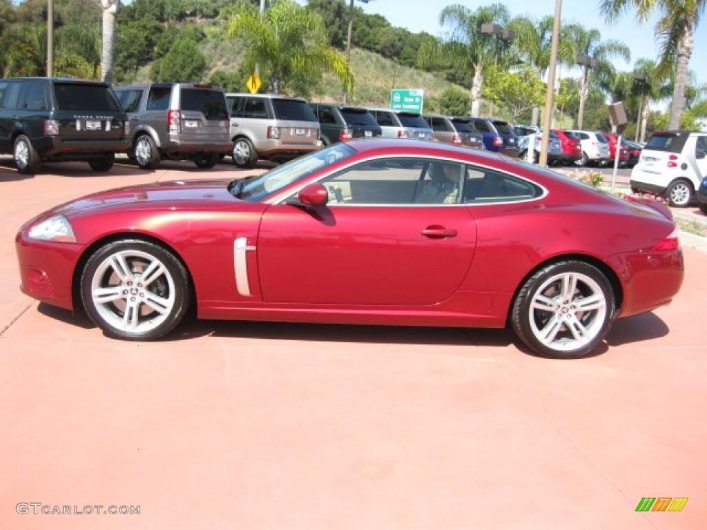 2008 XK XKR Coupe - Radiance Red Metallic / Caramel photo #3