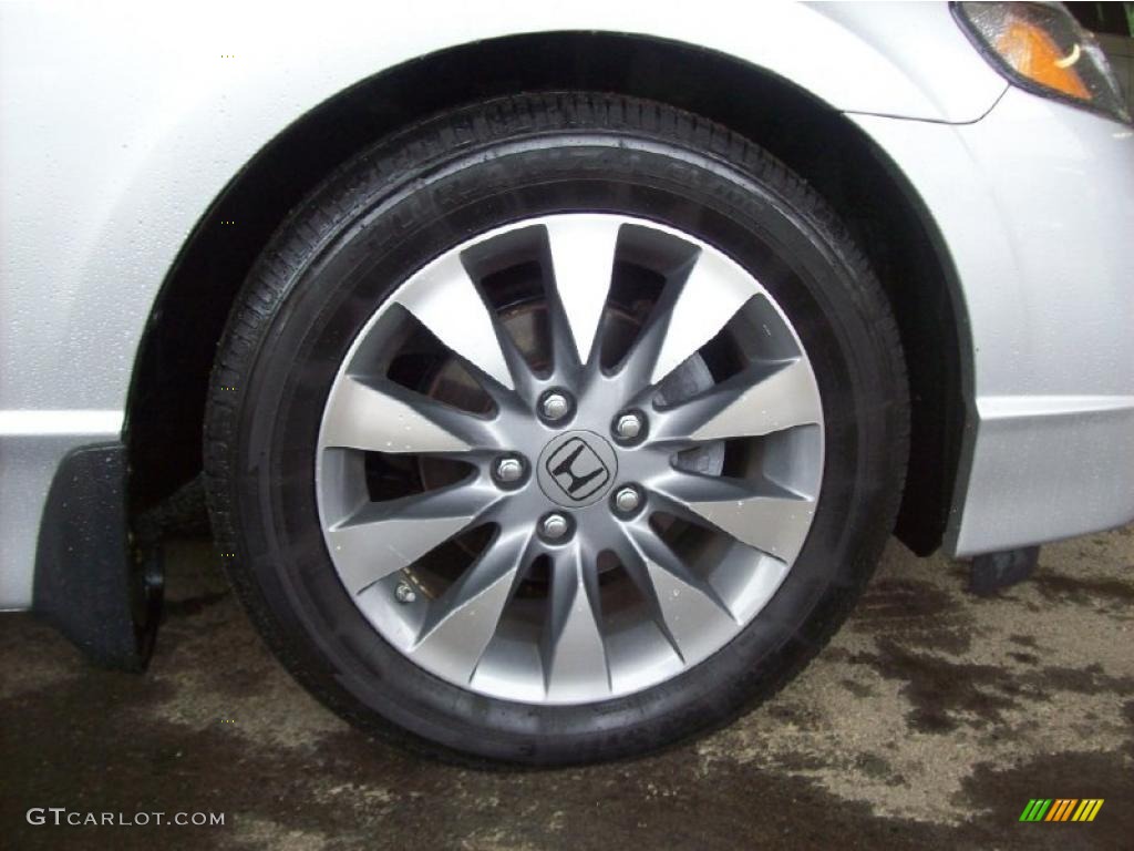 2009 Civic EX Sedan - Alabaster Silver Metallic / Gray photo #12