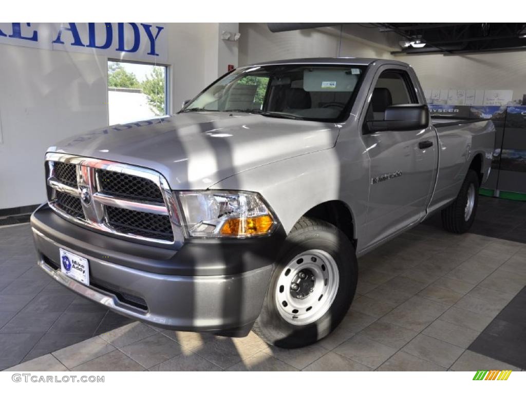 2011 Ram 1500 ST Regular Cab - Bright Silver Metallic / Dark Slate Gray/Medium Graystone photo #2