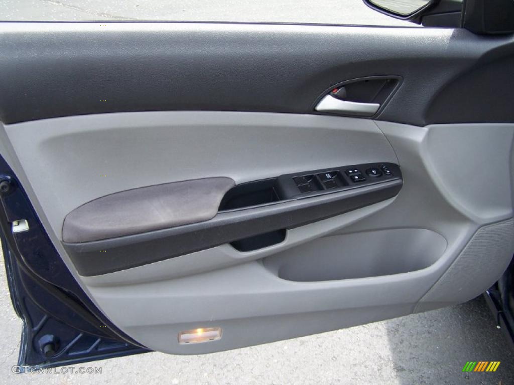 2008 Accord LX Sedan - Royal Blue Pearl / Gray photo #9