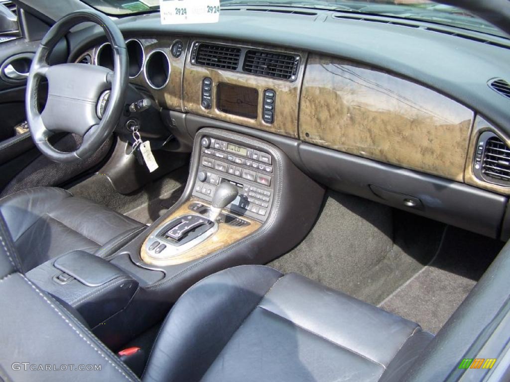 2002 Jaguar XK XKR Convertible Charcoal Dashboard Photo #48902514