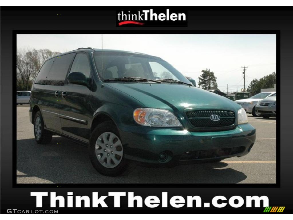 2005 Sedona LX - Dark Green Emerald Metallic / Gray photo #1