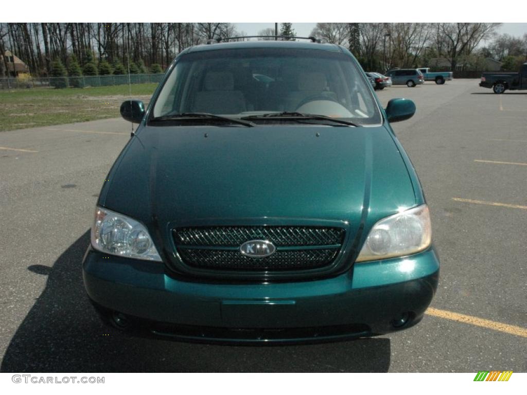 2005 Sedona LX - Dark Green Emerald Metallic / Gray photo #2