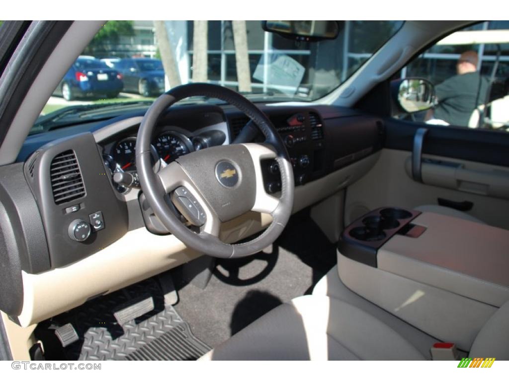 2009 Silverado 1500 LT Extended Cab - Blue Granite Metallic / Light Titanium photo #11