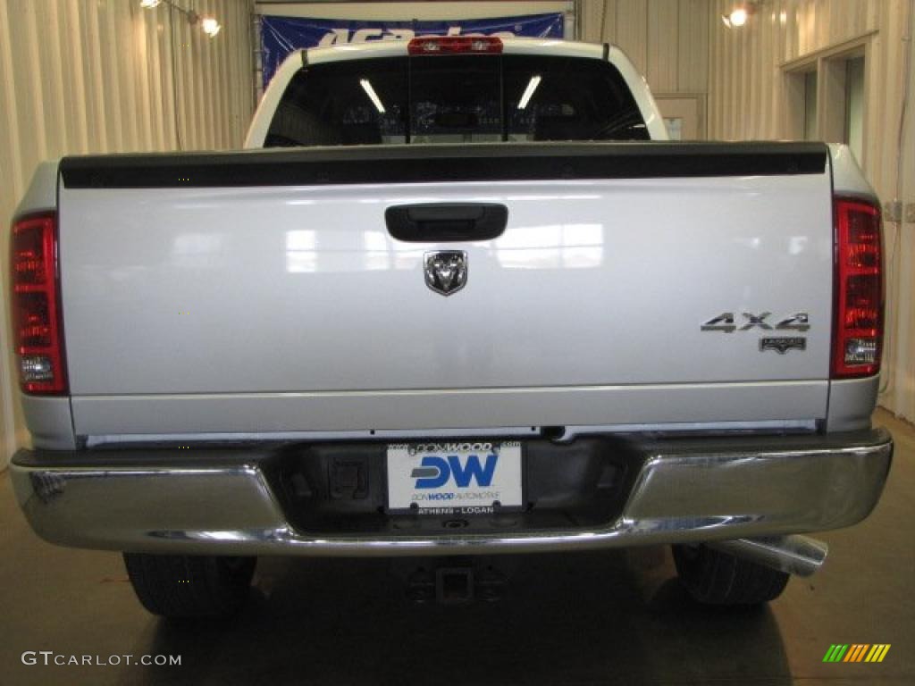 2006 Ram 1500 Laramie Quad Cab 4x4 - Bright Silver Metallic / Medium Slate Gray photo #5