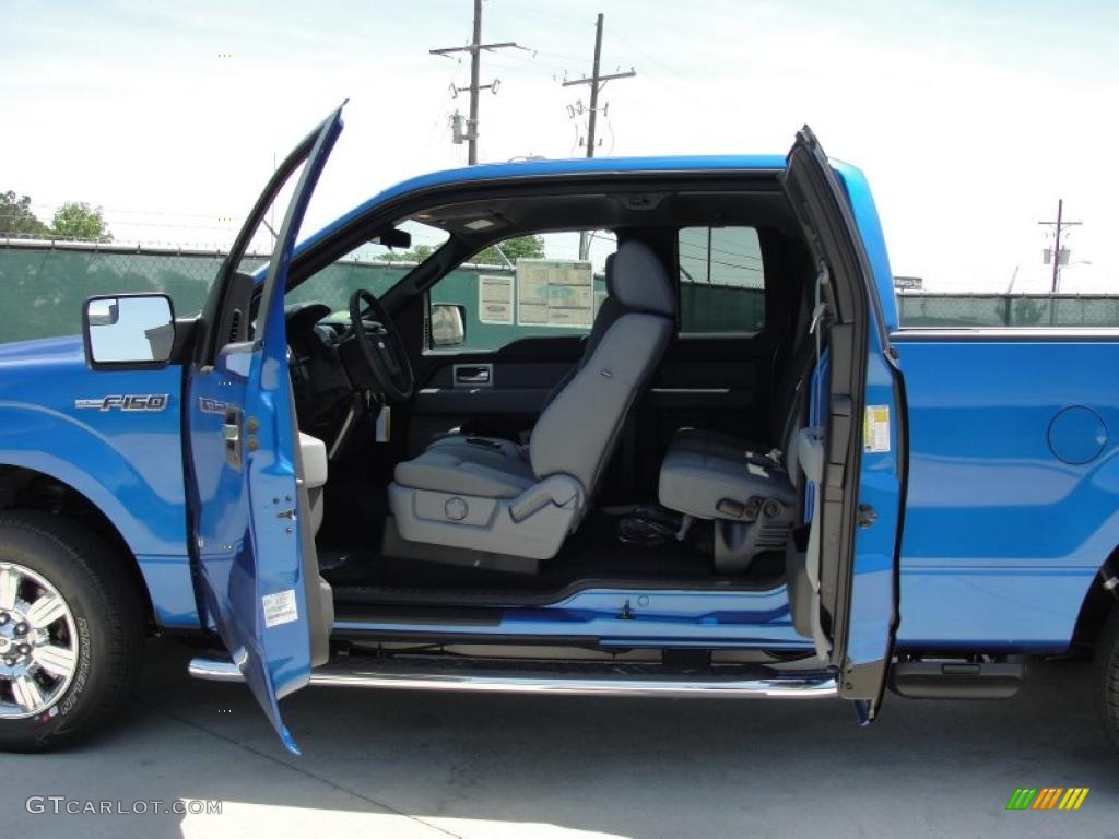 Steel Gray Interior 2011 Ford F150 XLT SuperCab Photo #48905889