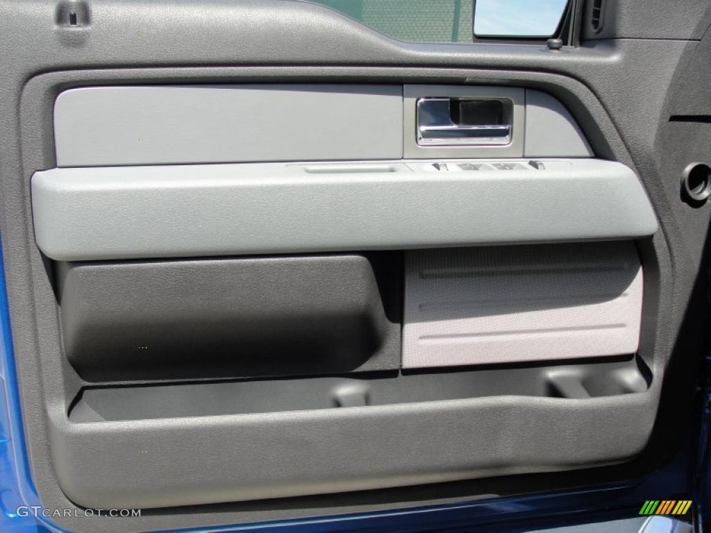 2011 Ford F150 XLT SuperCab Steel Gray Door Panel Photo #48905934