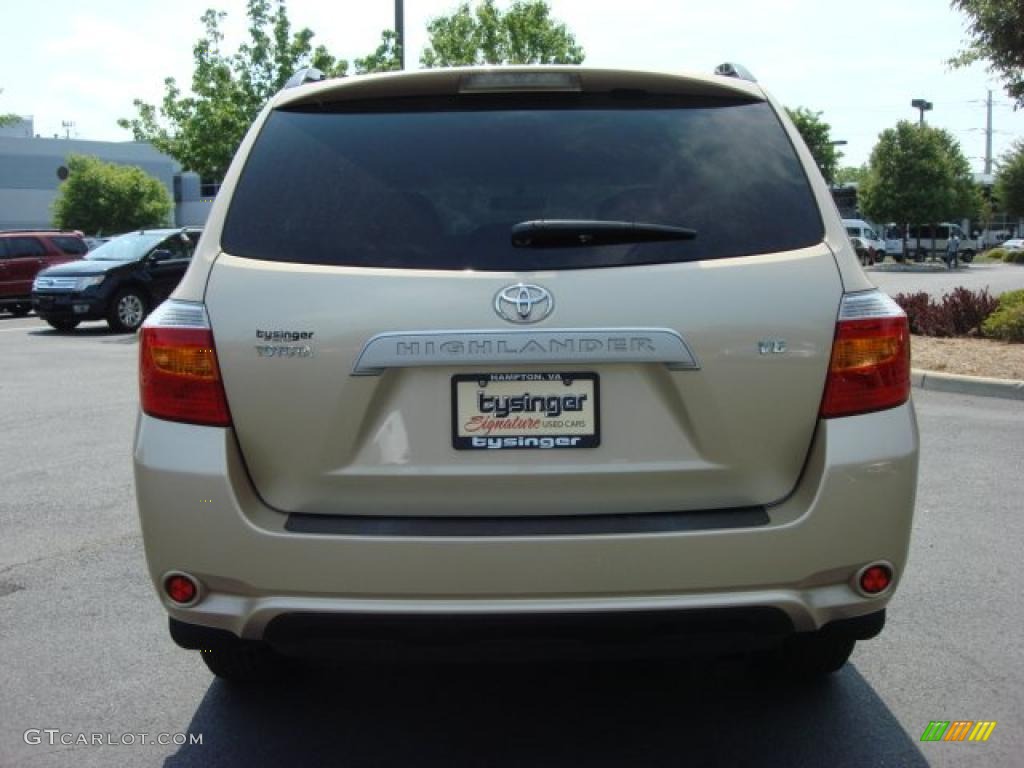 2009 Highlander V6 - Sandy Beach Metallic / Sand Beige photo #5