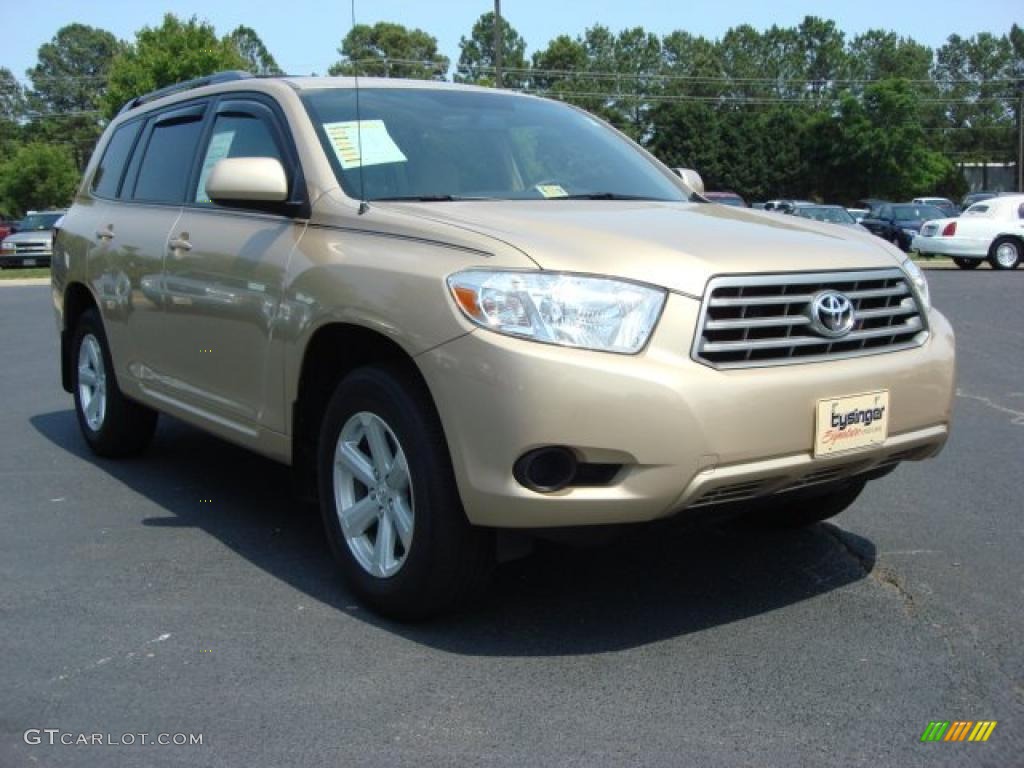 2009 Highlander V6 - Sandy Beach Metallic / Sand Beige photo #8